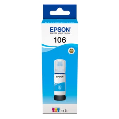 Epson blekkflaske 106 EcoTank Cyan
