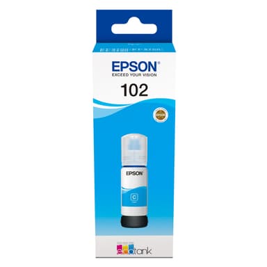 Epson blekkflaske 102 EcoTank Cyan