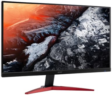 Acer KG251QF 24.5" gamingskjerm (sort/rød)