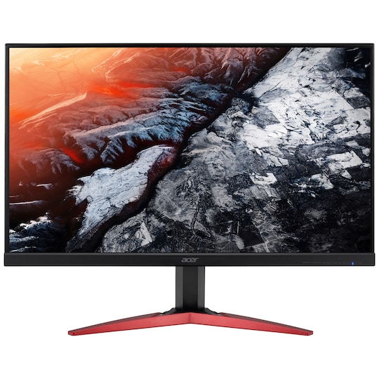 Acer KG251QF 24.5" gamingskjerm (sort/rød)
