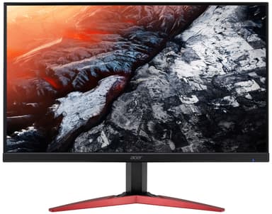Acer KG251QF 24.5" gamingskjerm (sort/rød)