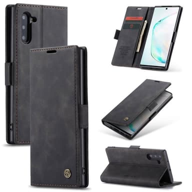 CaseMe Smart Magnet 2-kort Samsung Galaxy Note 10 (SM-N970F) - Svart