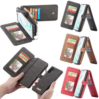 Multi Lommebok 14-kort Samsung Galaxy Note 10 (SM-N970F) - Sort / gr�