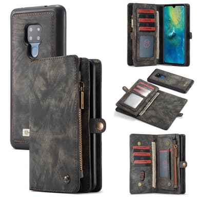Multi lommebok 11-kort Huawei Mate 20 (HMA-L29) - Sort / grå