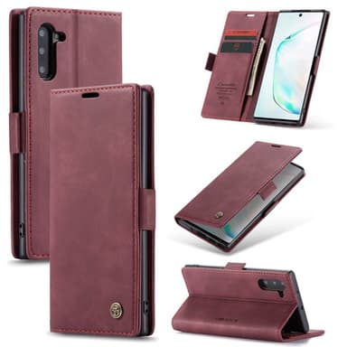 CaseMe Smart Magnet 2-kort Samsung Galaxy Note 10 (SM-N970F)  - burgun