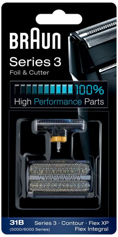 Braun Series 3 foil & cutter skjærehode 31B (sort)