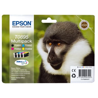 Epson blekkpatroner C13T08954020 Cyan Magenta Gul Sort