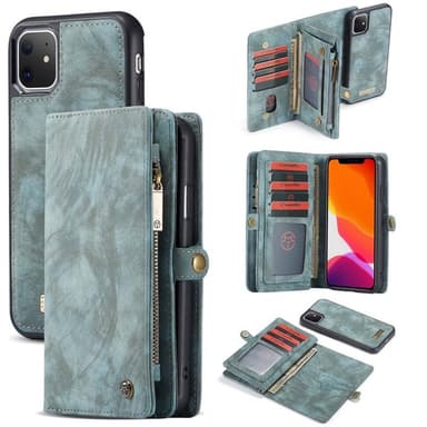 Multi lommebok 11-kort Apple iPhone 11 (6.1")  - Blå