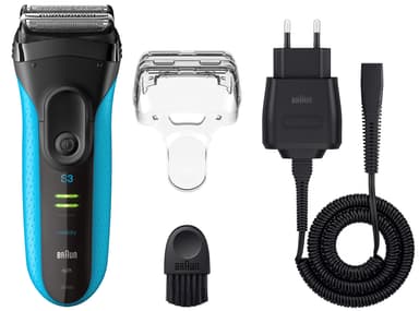 Braun Series 3 barbermaskin 3040s WD (blå)