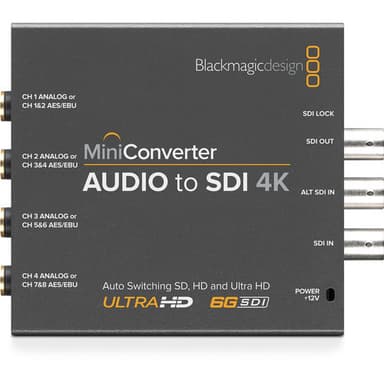 Blackmagic Mini Converter - Audio to SDI