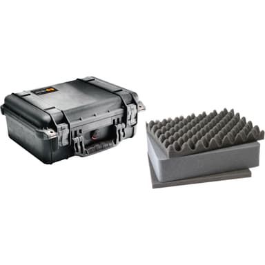 Pelicase 1450 med skum, sort