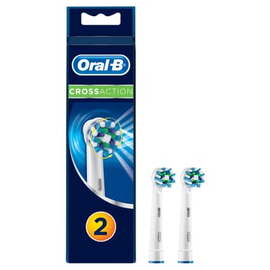 Oral B CrossAction tannbørstehoder, 2 stk Oral B CrossAction tannbørstehoder, 2 stk
