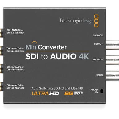 Blackmagic Mini Converter - SDI to Audio