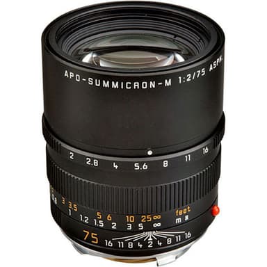 Leica APO-Summicron-M 75mm f2 ASPH Sort