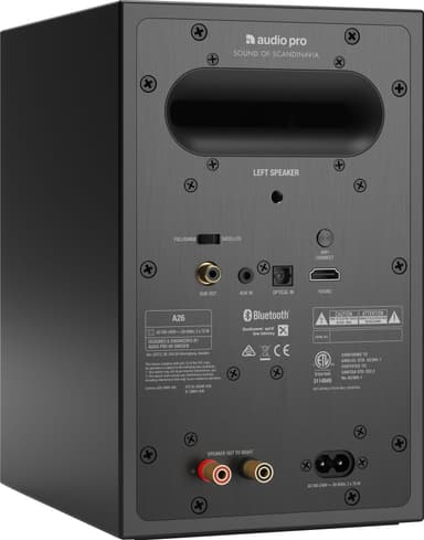 Audio Pro A26 sett med aktive stereohøyttalere (sort)