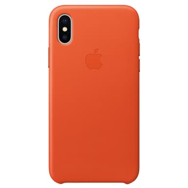 iPhone X skinndeksel (bright orange)