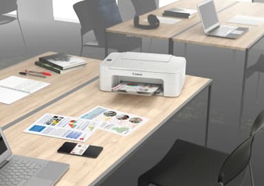 Canon Pixma TS3351 AIO inkjet-printer (hvit)