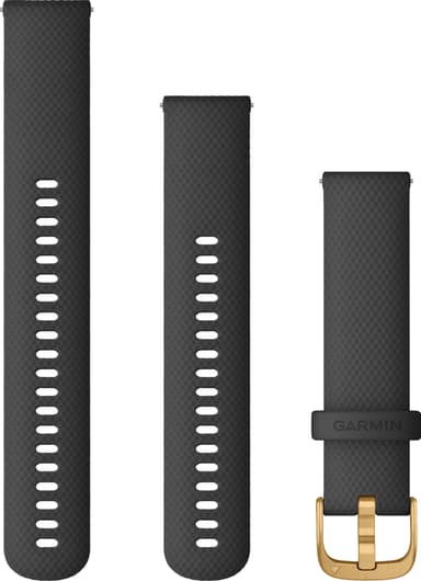 Garmin Quick Release klokkereim 20 mm (sort/gull)