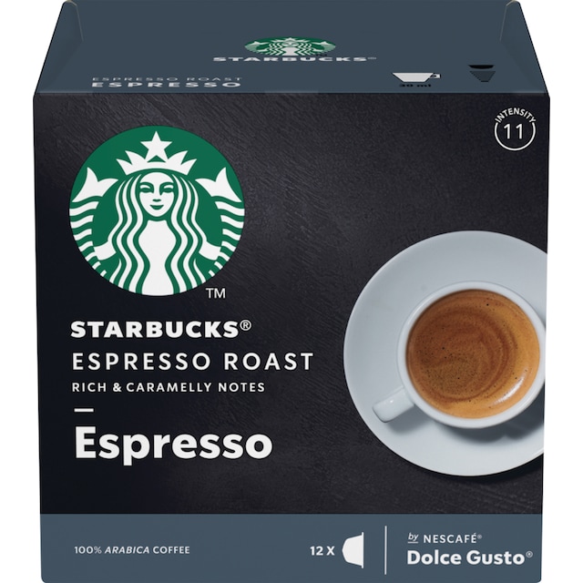 Starbucks Espresso Roast kaffekapsler fra Nescafé Dolce Gusto