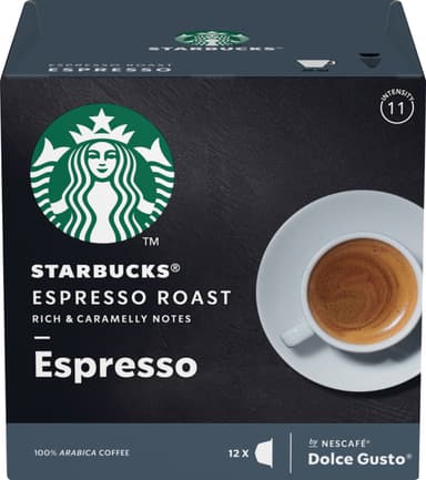 Starbucks Espresso Roast kaffekapsler fra Nescafé Dolce Gusto