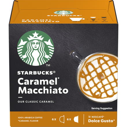 Starbucks Caramel Macchiato kaffekapsler fra Nescafé Dolce Gusto