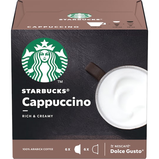 Starbucks Cappuccino kaffekapsler fra Nescafé Dolce Gusto