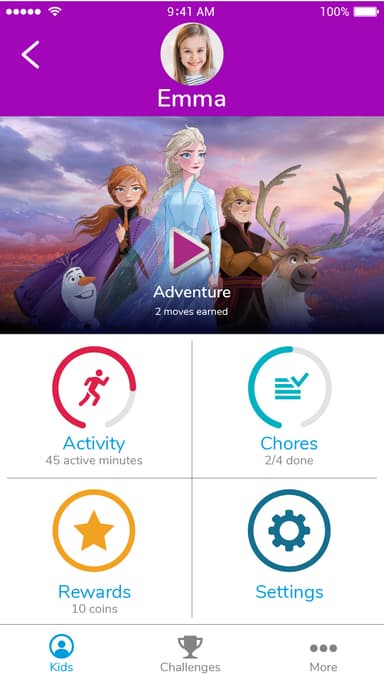 Garmin Vivofit Jr. 2 aktivitetsmåler (Elsa fra Frozen 2)