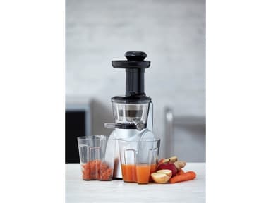 Funktion slowjuicer 150 watt svart/sølv