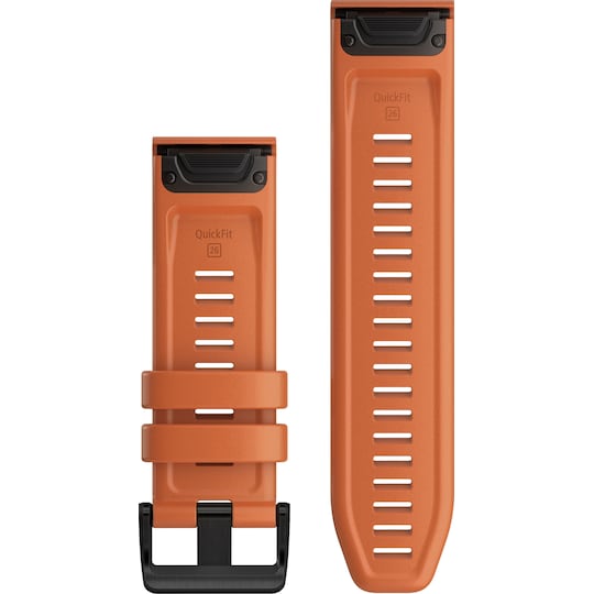 Garmin QuickFit silikonreim 26 mm (ember orange/sort)