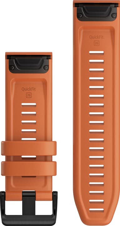 Garmin QuickFit silikonreim 26 mm (ember orange/sort)