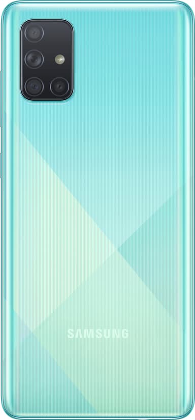 Samsung Galaxy A71 smarttelefon (blå)