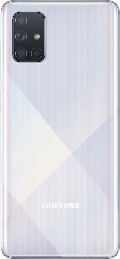 Samsung Galaxy A71 smarttelefon (sølv)