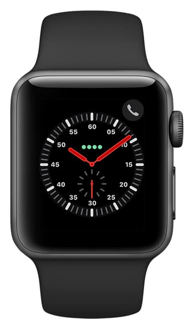 Apple Watch Series 3 42 mm (GPS+mobiltilkobling)
