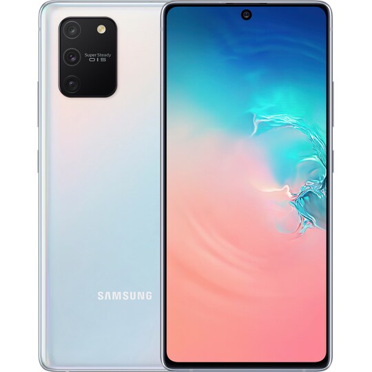 Samsung Galaxy S10 Lite smarttelefon (prism white)