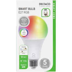 Deltaco E27 smart lyspære (RGB)