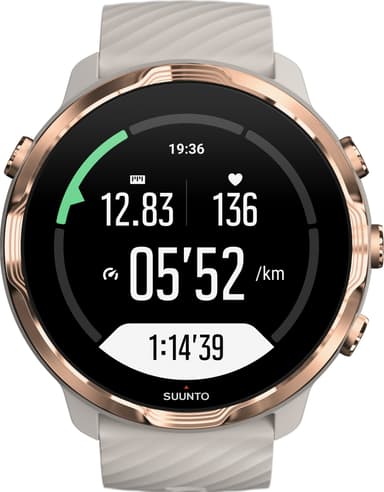 Suunto 7 multisportsklokke med GPS (sandstone rosegold)