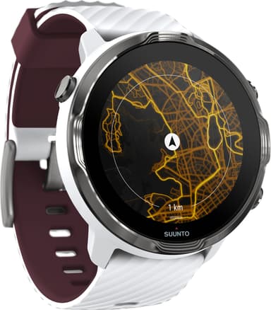 Suunto 7 multisportsklokke med GPS (white burgundy)