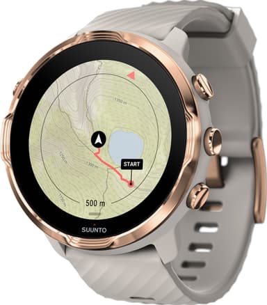 Suunto 7 multisportsklokke med GPS (sandstone rosegold)
