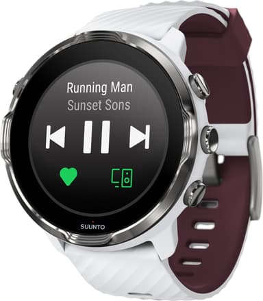 Suunto 7 multisportsklokke med GPS (white burgundy)