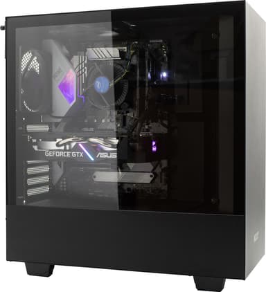 Edge Genesis stasjonær gaming-PC 1660 Super/Intel (sort)