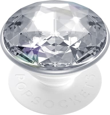 Popsockets Premium grep til mobile enheter (disco crystal silver)