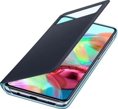 Samsung S View lommebokdeksel til Galaxy A71 (sort)