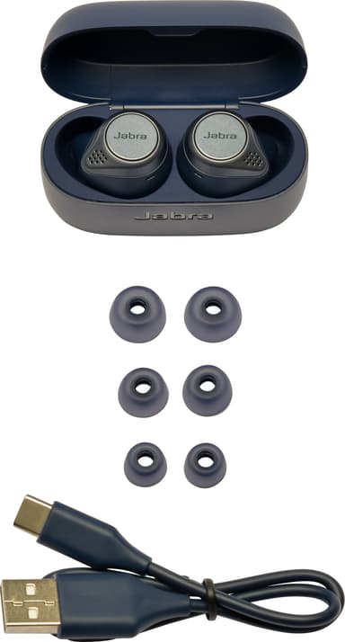 Jabra Elite Active 75t helt trådløse hodetelefoner (marineblå)