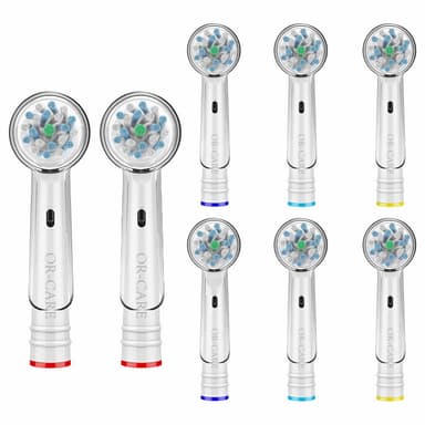 Or-Care Cross Function Tannbørstehoder 8-pack