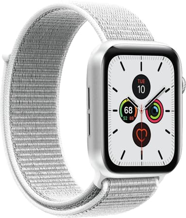 Puro klokkereim i nylon til Apple Watch 42/44/45 mm (hvit)