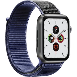 Puro klokkereim i nylon til Apple Watch 42/44/45 mm (space blue)