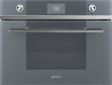 Smeg Linea 45 cm kompaktovn SF4102MCS (sølv)