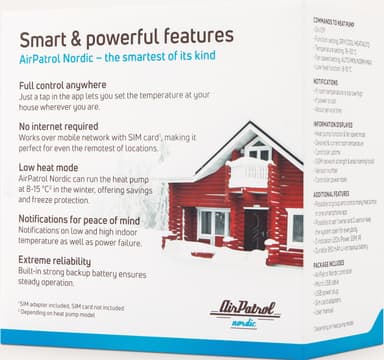AirPatrol Nordic V2 GSM kontroller til varmepumpe