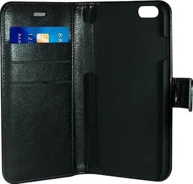 RadiCover iPhone 6/7/8/SE Gen. 2/3 2-i-1 lommebokdeksel (sort)
