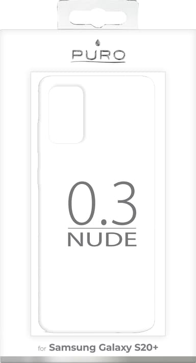 Puro 0.3 Nude Samsung Galaxy S20 Plus deksel (gjennomsiktig)